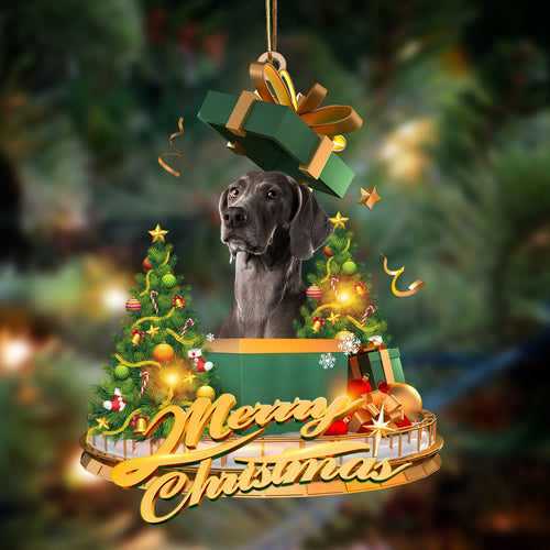 Godmerch- Ornament- Weimaraner-Christmas Gifts&dogs Hanging Ornament, Happy Christmas Ornament, Car Ornament