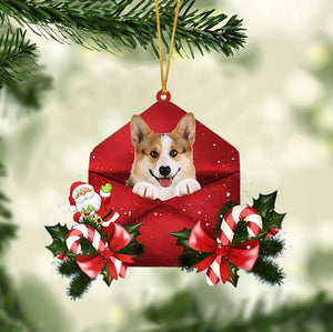 Welsh Corgi Christmas Letter Ornament Dog Christmas Decoration