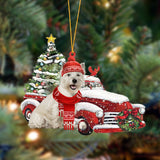 Ornament- West Highland White Terrier-Christmas Car Two Sided Ornament, Christmas Ornament, Car Ornament