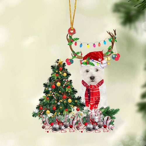 Ornament- West Highland White Terrier-Christmas Tree Gift Hanging Ornament, Christmas Ornament, Car Ornament