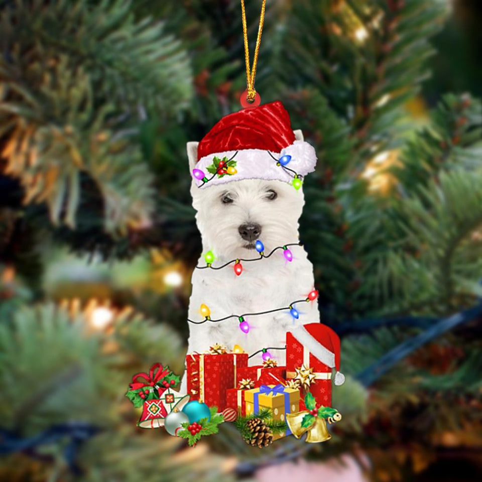 West Highland White Terrier-Dog Be Christmas Tree Hanging Ornament, Christmas Ornament, Car Ornament