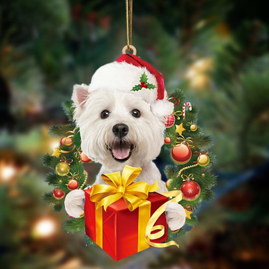 West Highland White Terrier-Dogs Give Gifts Hanging Ornament