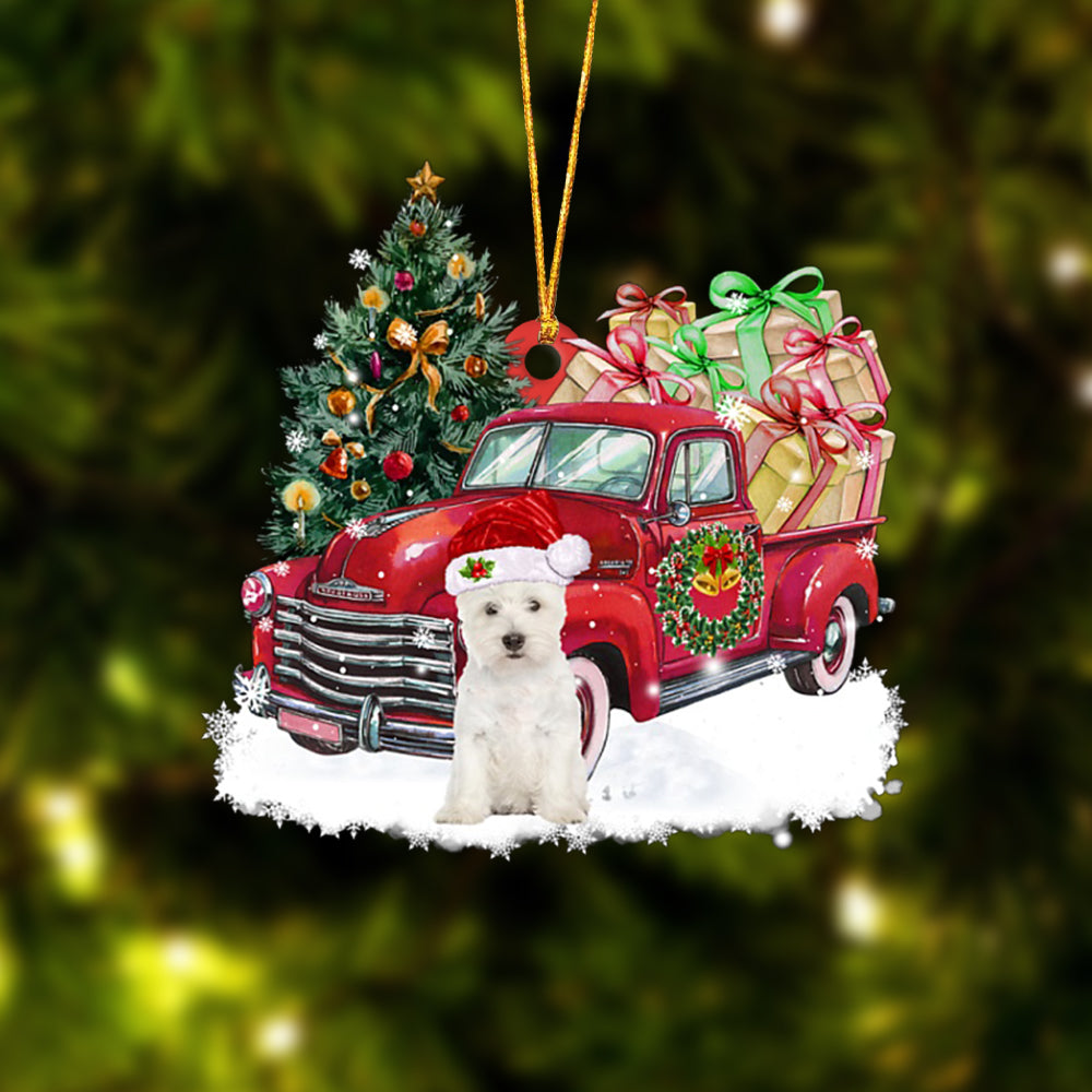Godmerch- West Highland White Terrier/Westie Christmas Hanging Ornament Dog Ornament, Car Ornament, Christmas Ornament