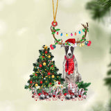 Godmerch- Ornament- Whippet-Christmas Tree Gift Hanging Ornament, Happy Christmas Ornament, Car Ornament