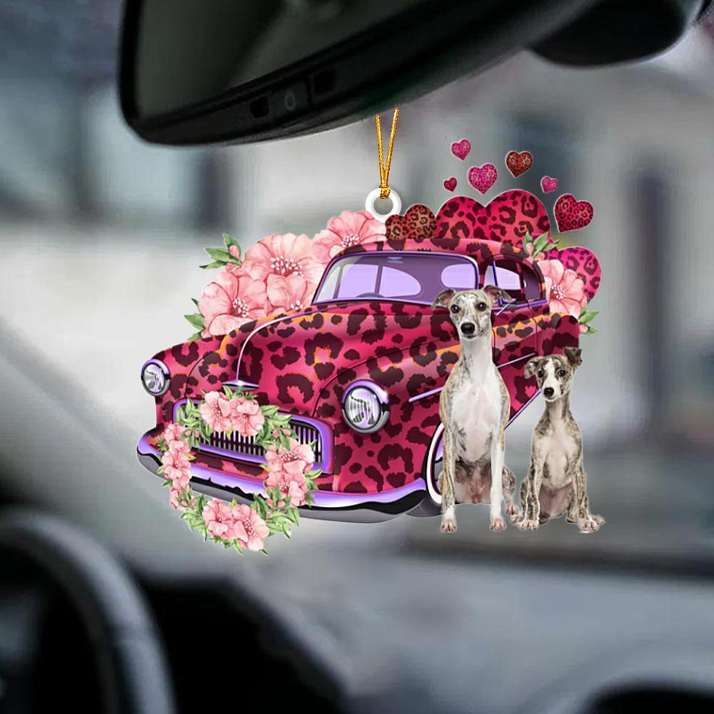 Whippet-Make My Life-Two Sided Ornament
