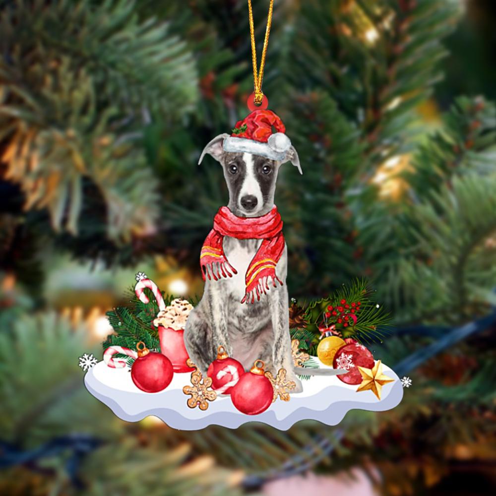 Godmerch- Ornament- Whippet-Better Christmas Hanging Ornament, Happy Christmas Ornament, Car Ornament