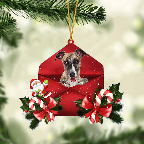 Whippet Christmas Letter Ornament Dog Christmas Decoration
