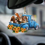 Basset Hound -Take The Trip Classic- Two Sided Ornament