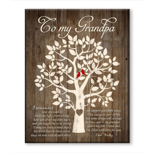 Grandpa Gift, Grandpa Birthday Gift, Grandpa Fathers Day Gift, Gift For Grandfather Canvas Print