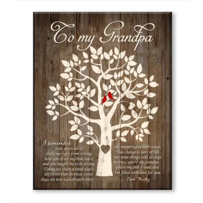 Grandpa Gift, Grandpa Birthday Gift, Grandpa Fathers Day Gift, Gift For Grandfather Canvas Print