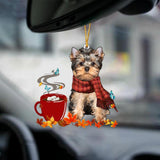 Yorkshire Terrier 3-Fall Chocolate-Two Sided Ornament