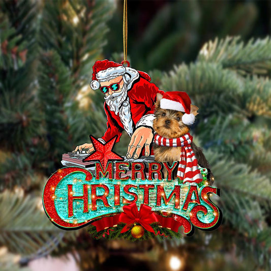 Yorkshire Terrier-Christmas Rock Two Sided Ornament