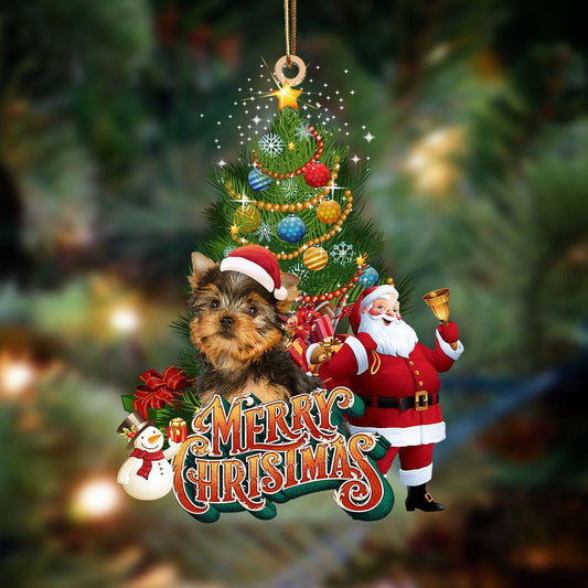 Yorkshire Terrier-Christmas Tree&Dog Hanging Ornament