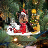Godmerch- Ornament- Yorkshire Terrier /Yorkie Christmas Ornament Dog Ornament, Car Ornament, Christmas Ornament