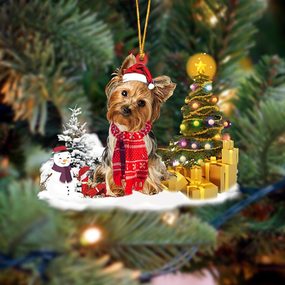 Godmerch- Ornament- Yorkshire Terrier /Yorkie 02Christmas Ornament Dog Ornament, Car Ornament, Christmas Ornament