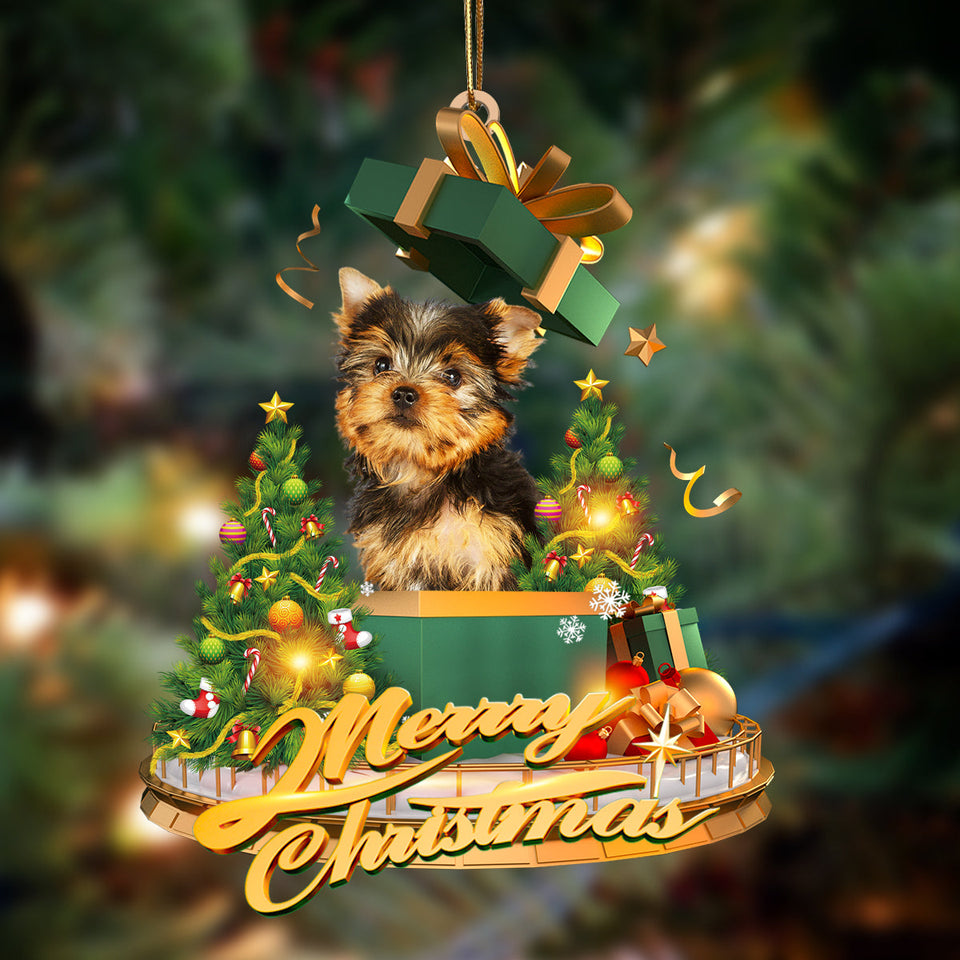 Ornament- Yorkshire Terrier-Christmas Gifts&dogs Hanging Ornament, Happy Christmas Ornament, Car Ornament