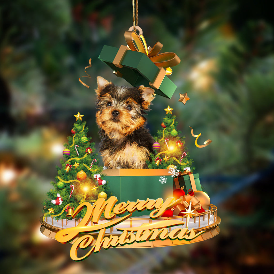 Ornament- Yorkshire Terrier-Christmas Gifts&dogs Hanging Ornament, Happy Christmas Ornament, Car Ornament