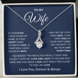 Wife Hug this close Alluring Necklace and Earring Set
