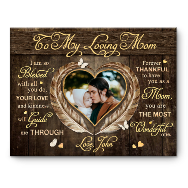 Mother’s Day Congratulation Gift For New Mom, To An Amazing Mom Canvas For Wife, First Time Mom Gift For Mother’s Day