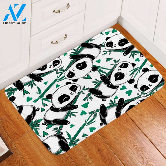 A Bamboo Of Pandas Printed Doormat Home Decor