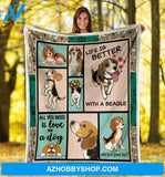 A Beagle Dog For Beagle Lovers Blanket Gift For Dog Lover Birthday Gift Home Decor Bedding Couch Sofa Soft and Comfy Cozy