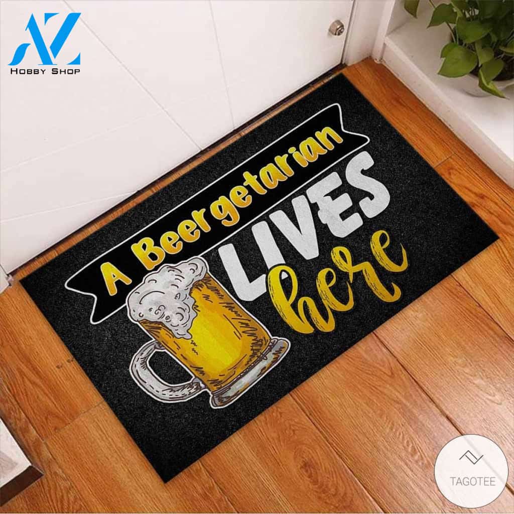 A Beergetarian Lives Here – Beer Doormat