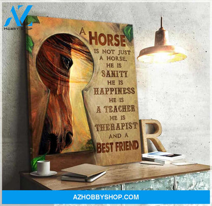 A Best Friend Horse Canvas Wall Art Decor