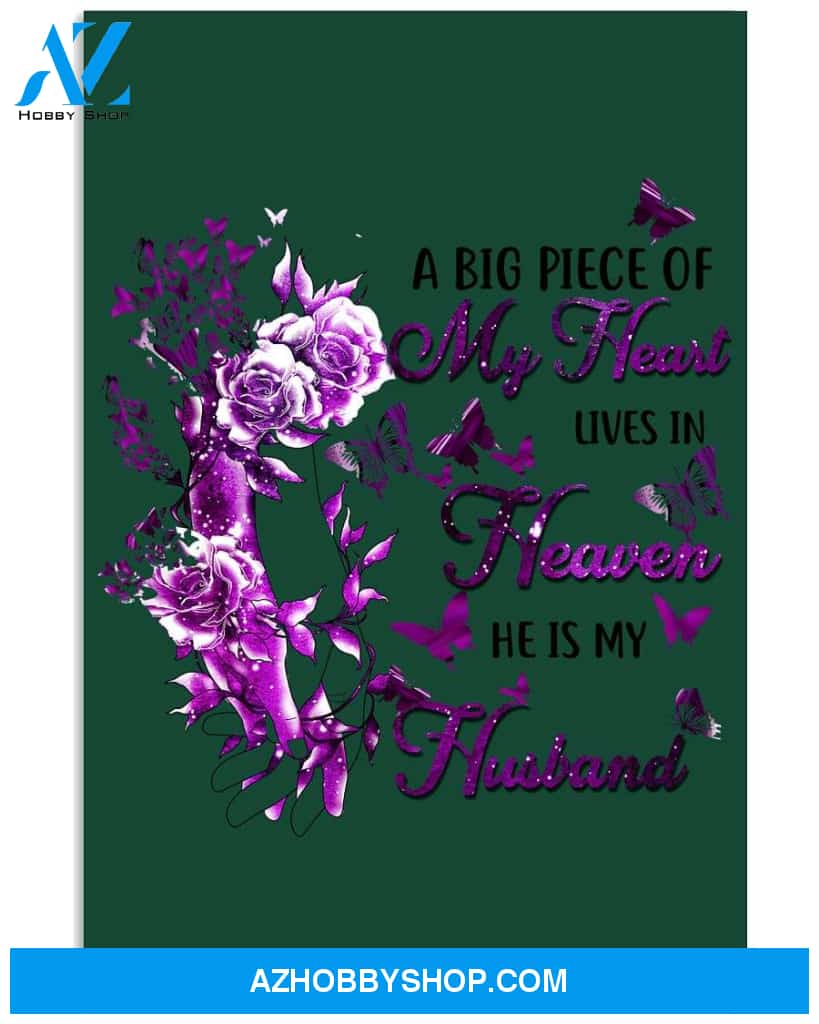 A big piece of my heart lives in heaven widow poster