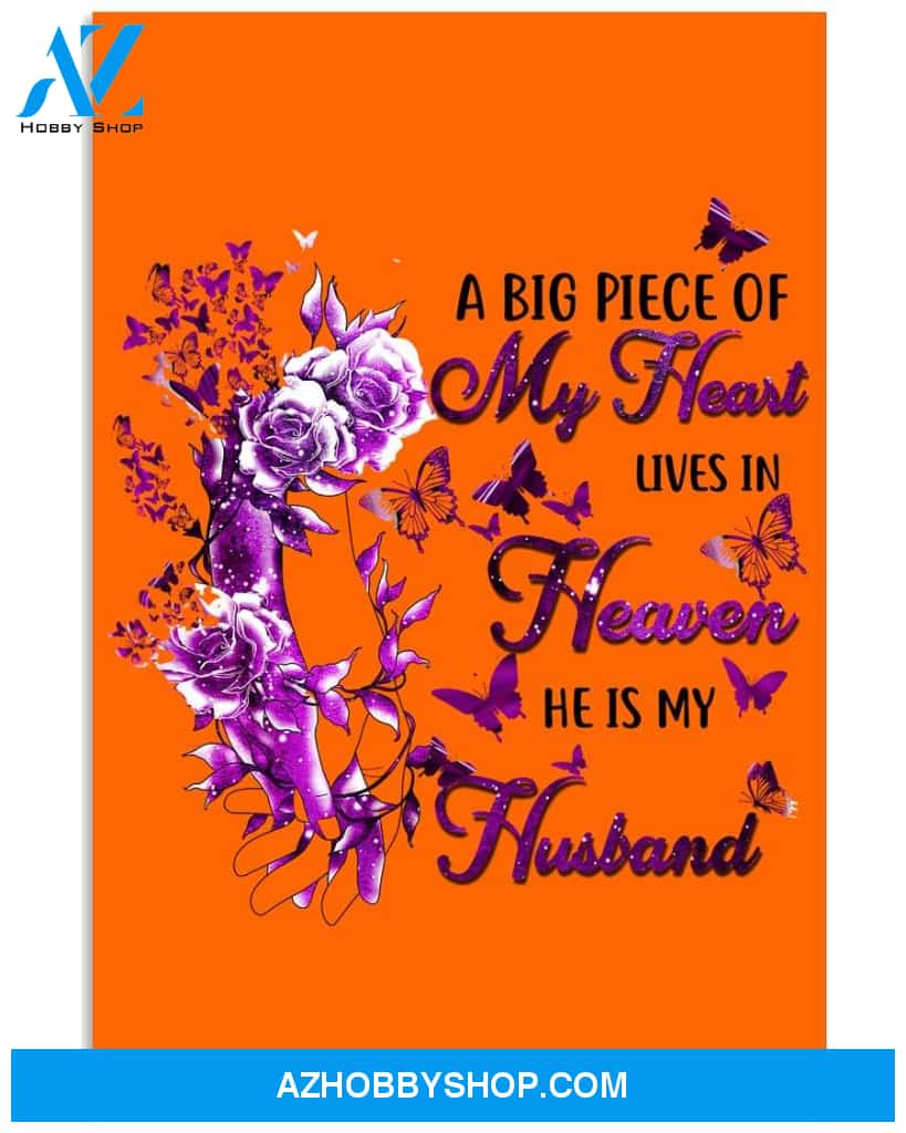 A big piece of my heart lives in heaven widow poster