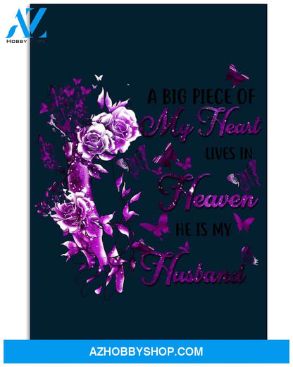 A big piece of my heart lives in heaven widow poster