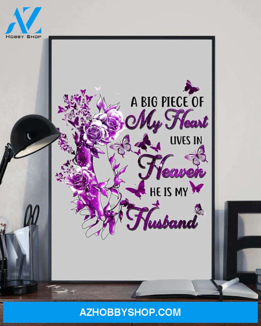 A big piece of my heart lives in heaven widow poster