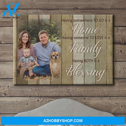 A Blessing - Personalized Custom Photo Canvas