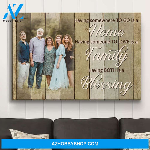 A Blessing - Personalized Custom Photo Canvas