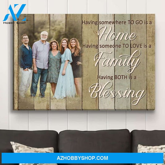 A Blessing - Personalized Custom Photo Canvas