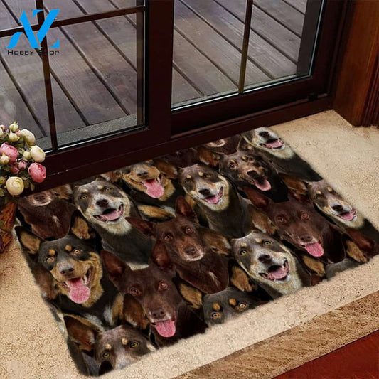 A Bunch Of Australian Kelpies Doormat, Dog Welcome Mat, Funny Welcome Mats for Dog Lovers