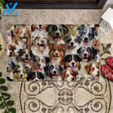 A Bunch Of Australian Shepherds Doormat, Dog Welcome Mat, Funny Welcome Mats for Dog Lovers