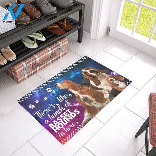 A Bunch Of Basset Hounds Printed Doormat Home Decor