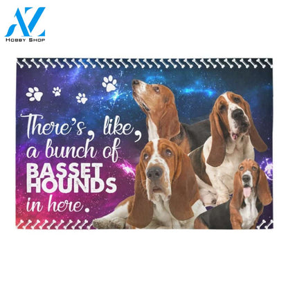 A Bunch Of Basset Hounds Printed Doormat Home Decor
