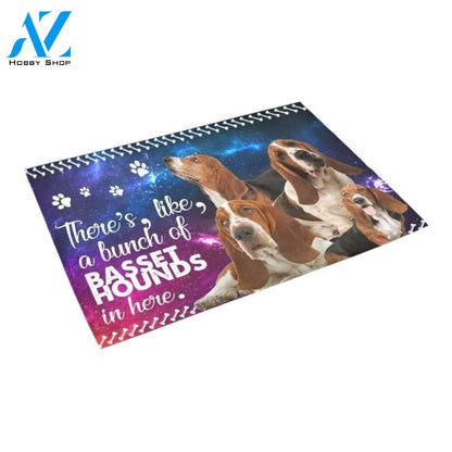 A Bunch Of Basset Hounds Printed Doormat Home Decor