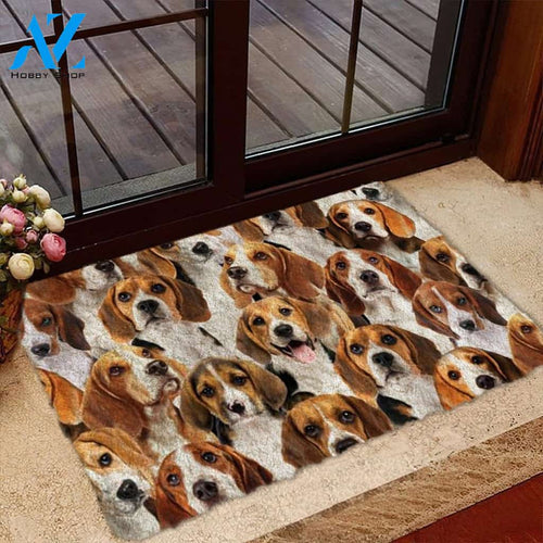A Bunch Of Beagles Doormat, Dog Welcome Mat, Funny Welcome Mats for Dog Lovers