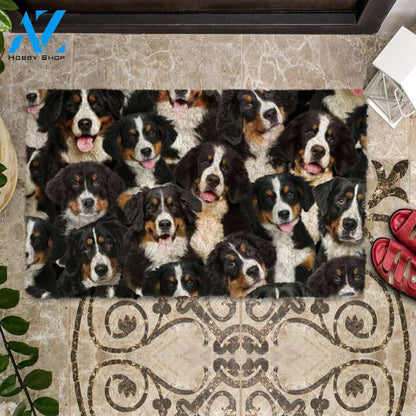 A Bunch Of Bernese Mountains Doormat, Dog Welcome Mat, Funny Welcome Mats for Dog Lovers
