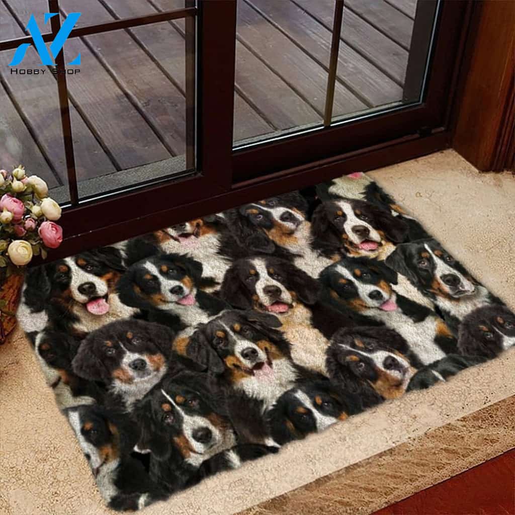 A Bunch Of Bernese Mountains Doormat, Dog Welcome Mat, Funny Welcome Mats for Dog Lovers
