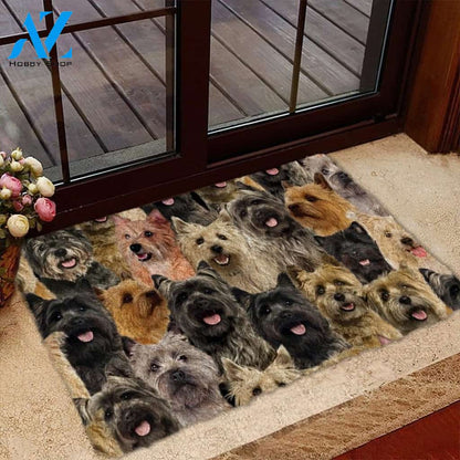 A Bunch Of Cairn Terriers Doormat, Dog Welcome Mat, Funny Welcome Mats for Dog Lovers