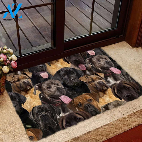 A Bunch Of Cane Corsos Doormat, Dog Welcome Mat, Funny Welcome Mats for Dog Lovers