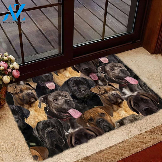 A Bunch Of Cane Corsos Doormat, Dog Welcome Mat, Funny Welcome Mats for Dog Lovers