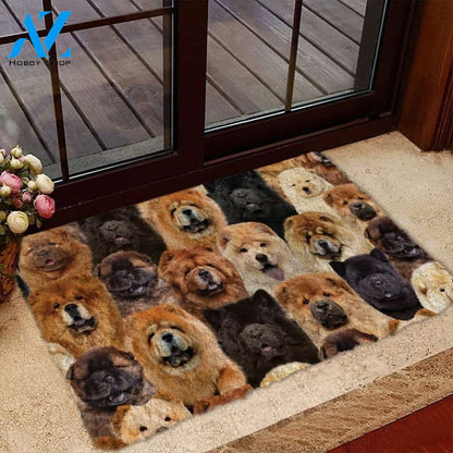 A Bunch Of Chow Chows Doormat, Dog Welcome Mat, Funny Welcome Mats for Dog Lovers