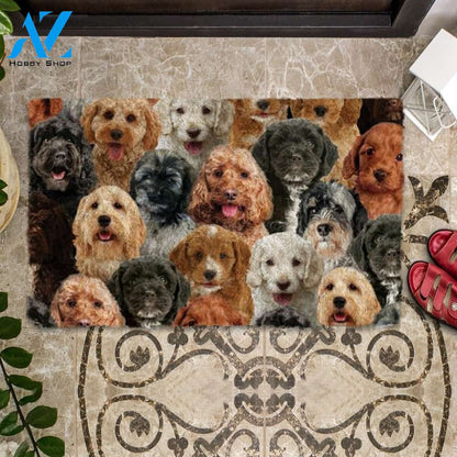 A Bunch Of Cockapoos Doormat, Dog Welcome Mat, Funny Welcome Mats for Dog Lovers
