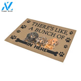 A Bunch Of Dachshund Printed Doormat Home Decor