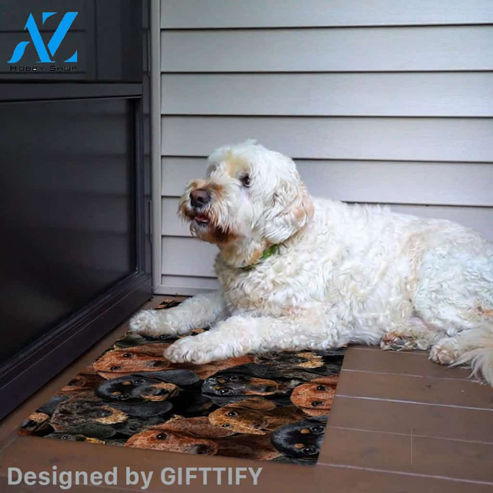 A Bunch Of French Bulldogs Doormat