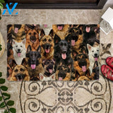 A Bunch Of German Shepherds Doormat, Dog Welcome Mat, Funny Welcome Mats for Dog Lovers